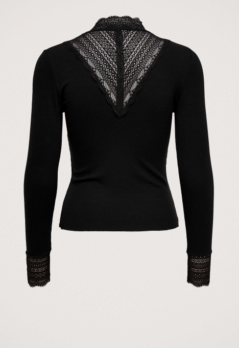 Tilde High Neck Lace Top 