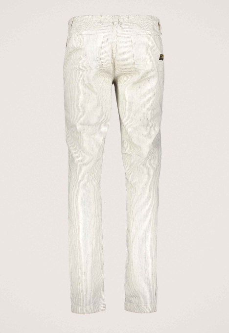 Linen Stripe Stretch Beach Jeans