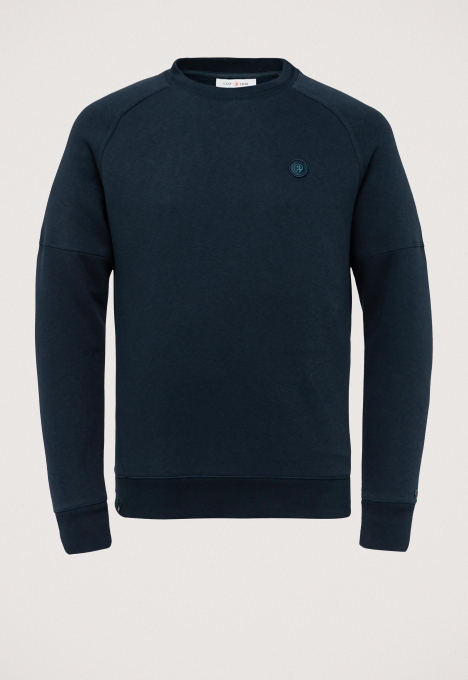 R-neck Recycled Co Blend Sweater 