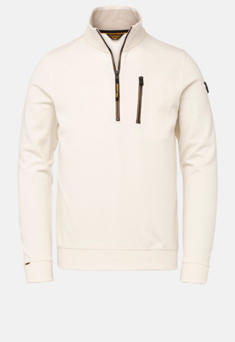 Half Zip Collar Interlock T-shirt