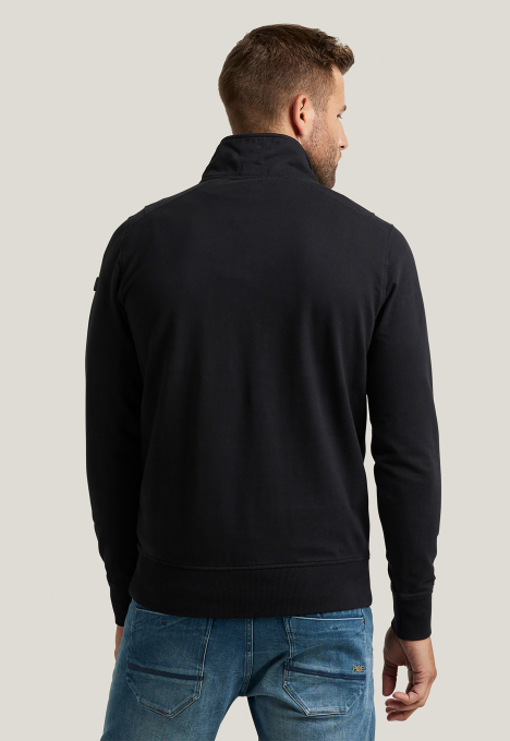 Collar Fine Terry Sweater 