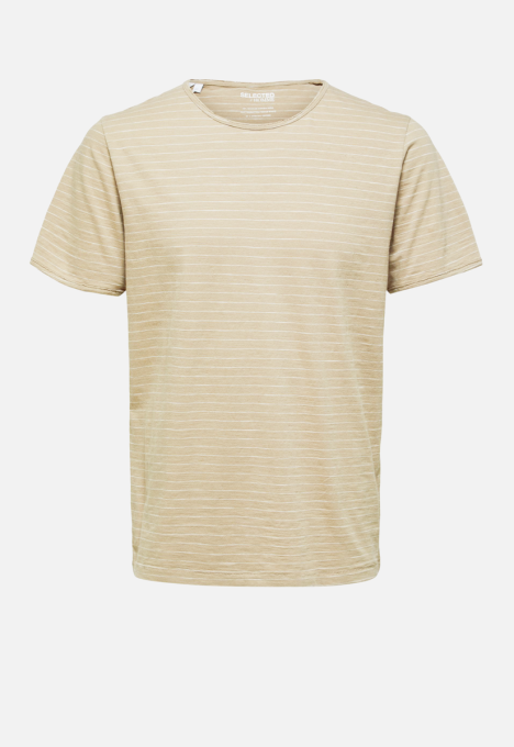 Morgan Stripe O-neck T-shirt