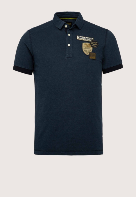 Short Sleeve Two Tone Polo