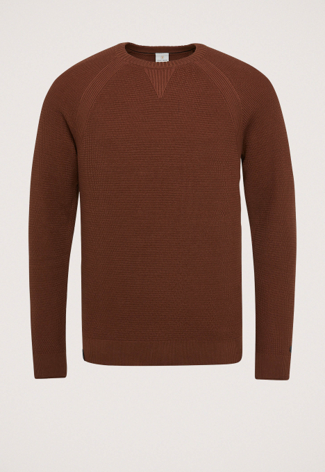 R-neck Katoenen Trui