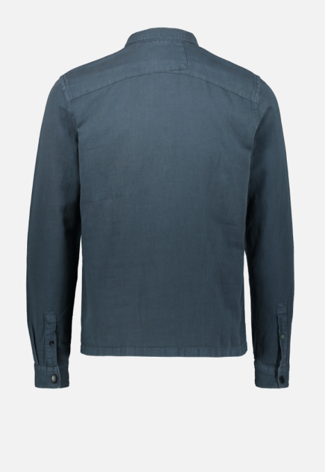 Long Sleeve Linnen Twill Overhemd