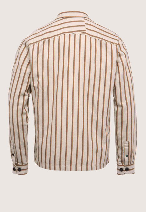 Cotton Twill Stripe Overshirt