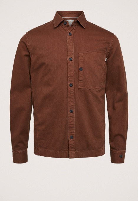 Regular Fit Slub Twill Overhemd