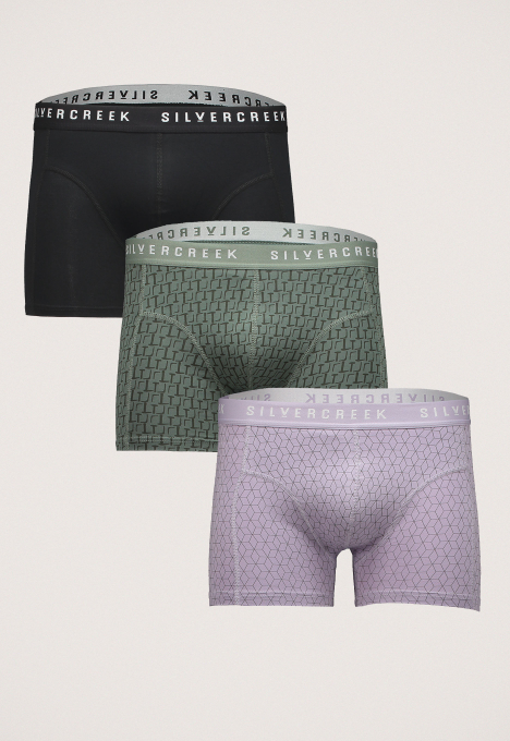 3-Pack Pattern Boxershorts