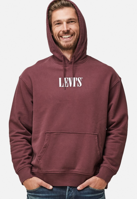 38479 Relaxed Graphic Hoodie Sweater