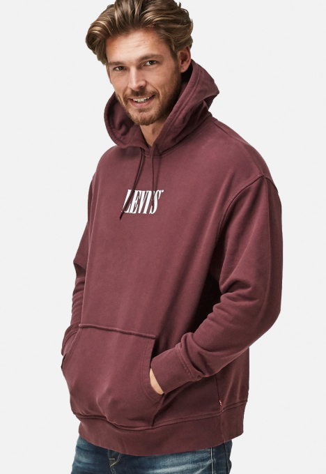 38479 Relaxed Graphic Hoodie Sweater