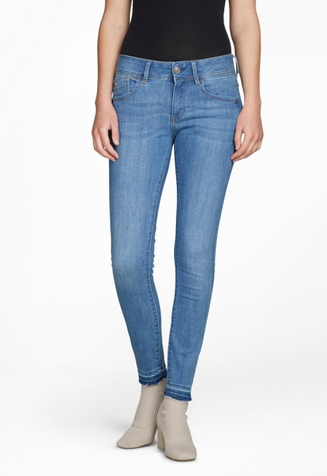 Lynn Mid Waist Skinny Ankle Jeans