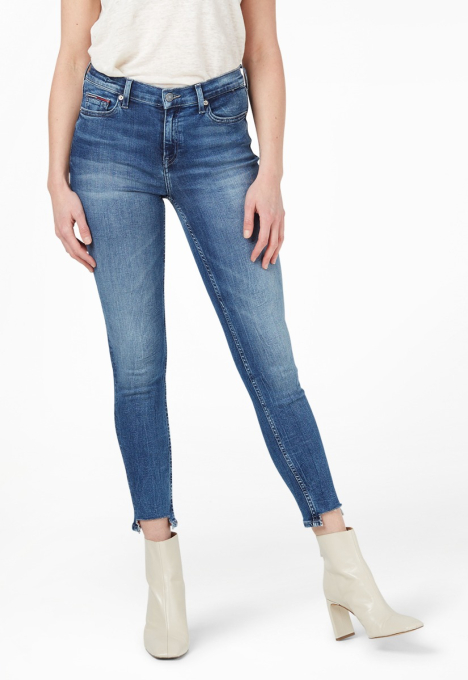 Nora Mid Rise Skinny Ankle Jeans