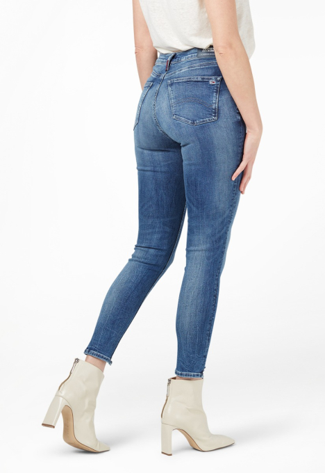 Nora Mid Rise Skinny Ankle Jeans