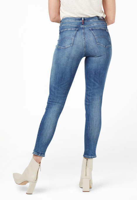 Nora Mid Rise Skinny Ankle Jeans