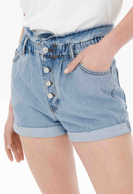 Cuba Paperbag Denim Short