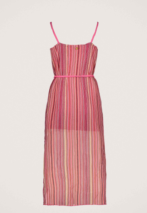 Chrissy Stripe Crochet Jurk