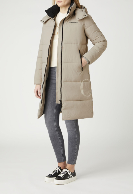 Ck Side Logo Long Puffer Jas