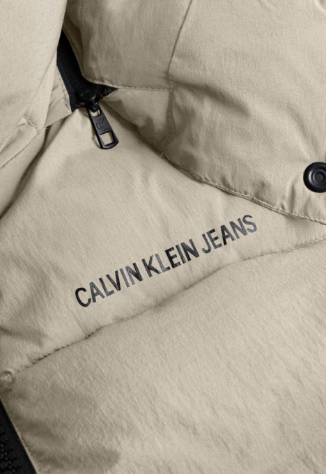 Ck Side Logo Long Puffer Jas