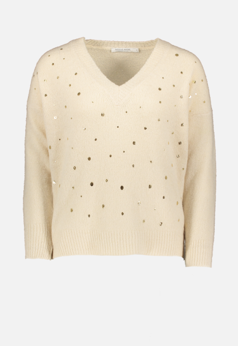 Golden Dot Print Trui