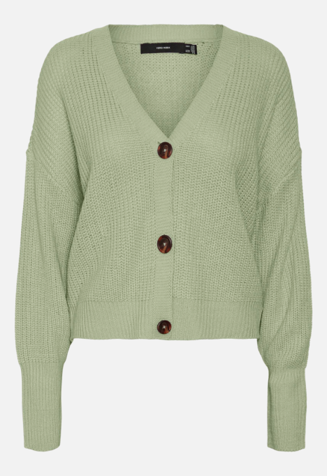 Lea V-Hals Gebreid Vest Cardigan