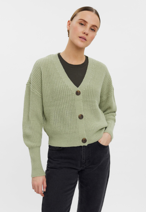 Lea V-Hals Gebreid Vest Cardigan