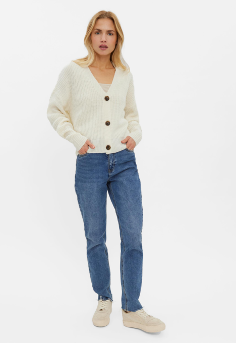 Lea V-Hals Gebreid Vest Cardigan