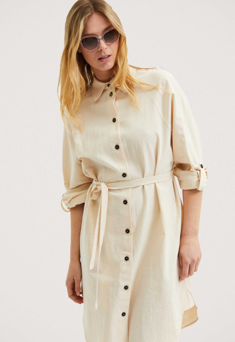 Malvina-Ida Linnen Blouse Jurk