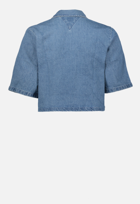 Badge Ss Denim Shirt