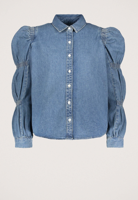 Zuma Cinched Denim Blouse