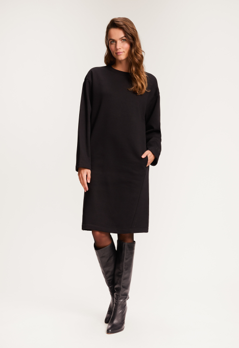 Silvercreek Lona Midi Jurk Black Open32