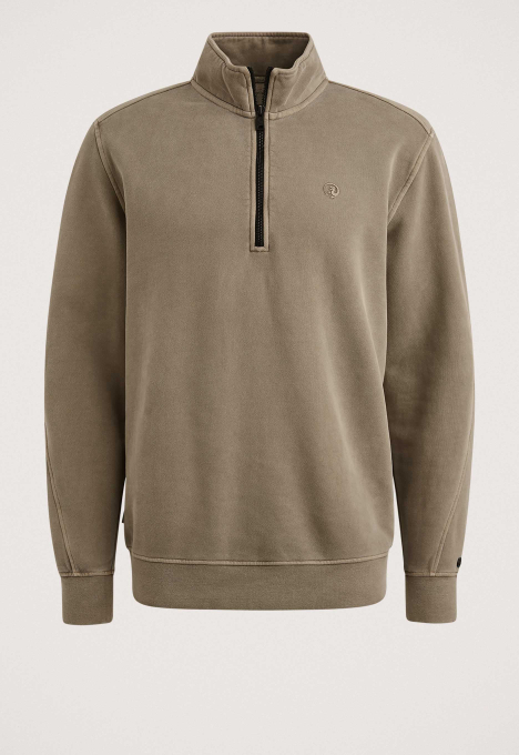 Sweatshirt Met Halve Rits