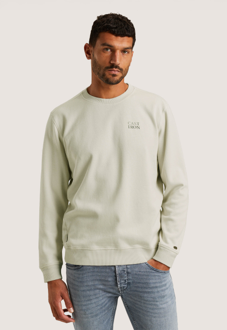 Sweatshirt Met Twillstructuur