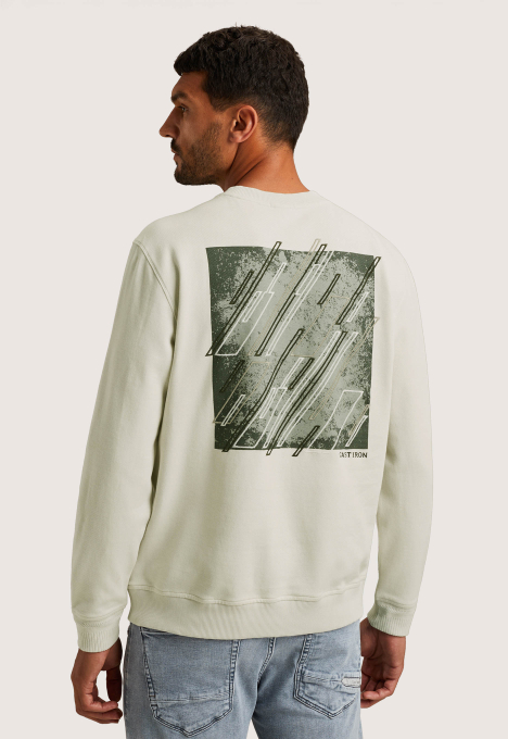 Sweatshirt Met Twillstructuur