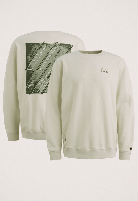 Sweatshirt Met Twillstructuur