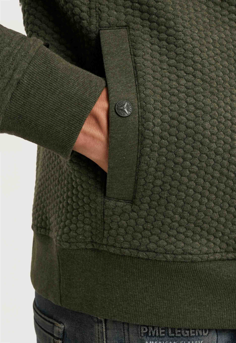 Jacquard Interlock Zip Jacket