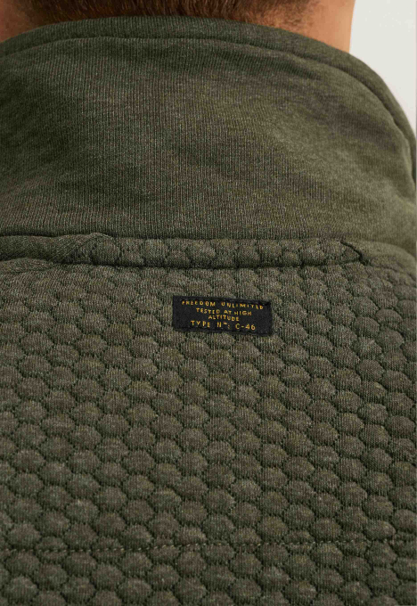 Jacquard Interlock Zip Jacket