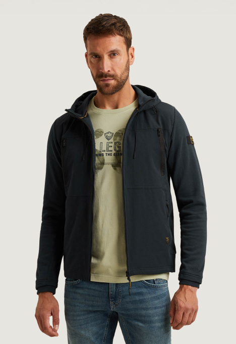 Hybrid Jacket Van Een Materiaalmix