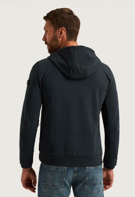 Hybrid Jacket Van Een Materiaalmix