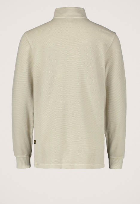 Overdyed Half Zip Sweater