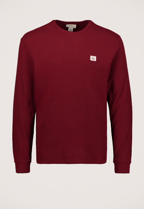 Waffle badge crew tee