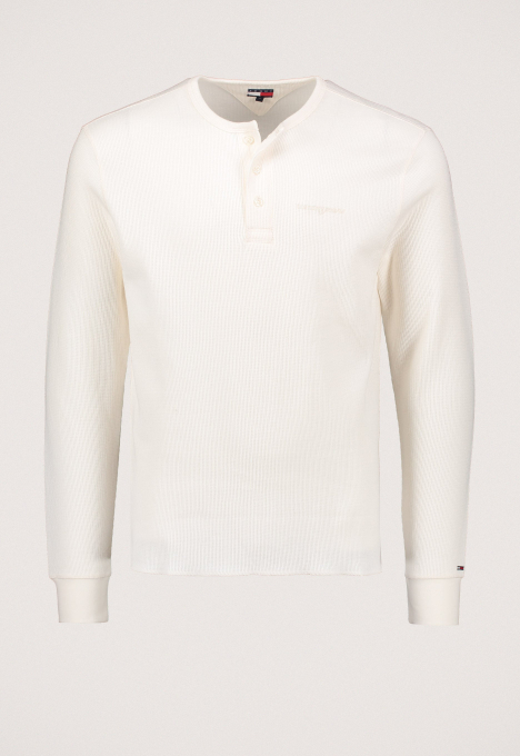 Slim Waffle Script Henley Longsleeve