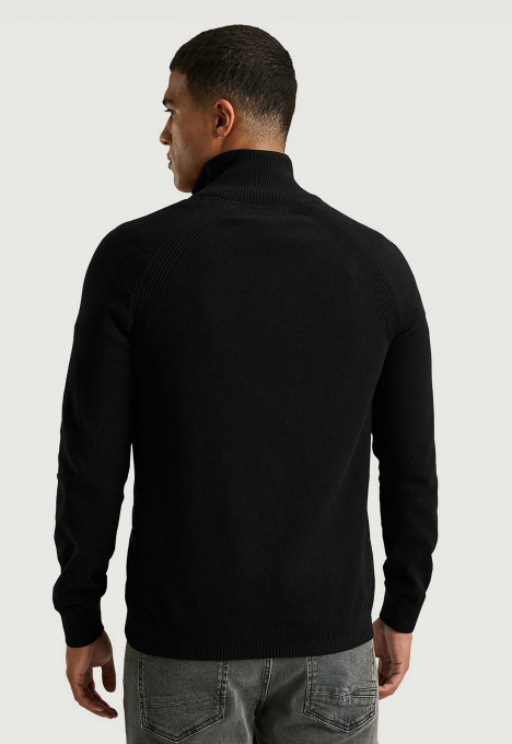 Half Zip Collar Cotton Stretch Trui