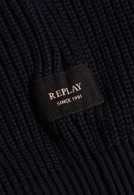 Rib-Knit Cotton Pullover