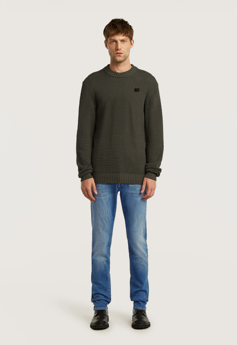 Honey Comb Structure Knit