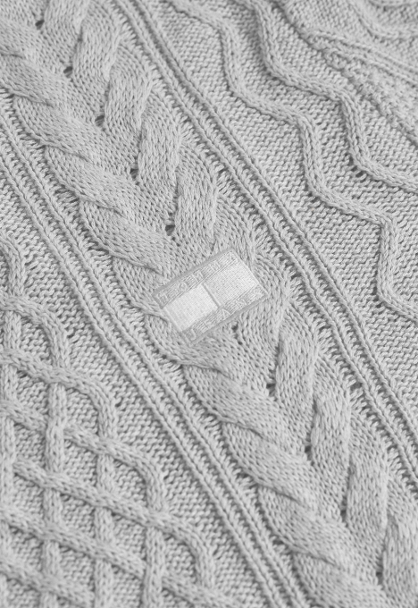 Cable Knit Zip Trui