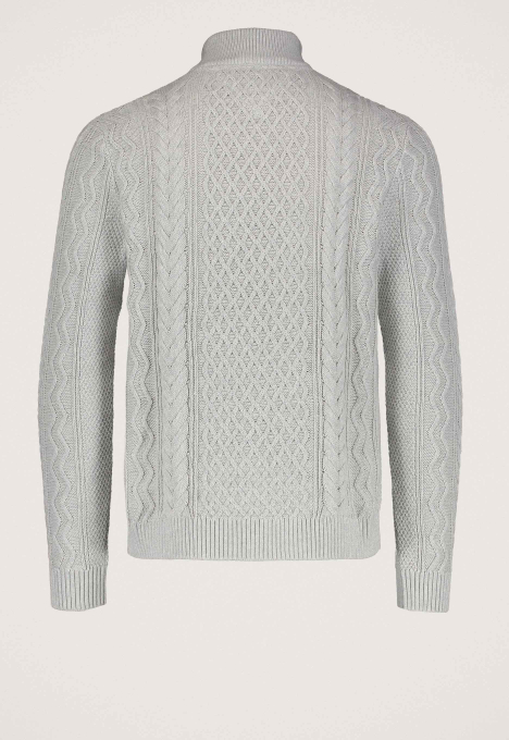 Cable Knit Zip Trui