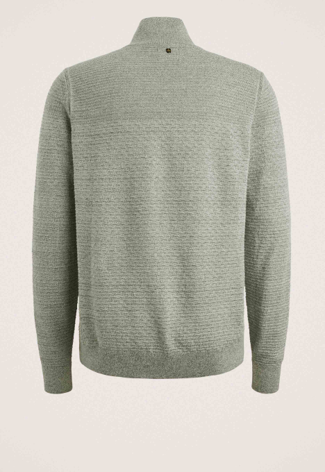 Half Zip Collar Cotton Mouline