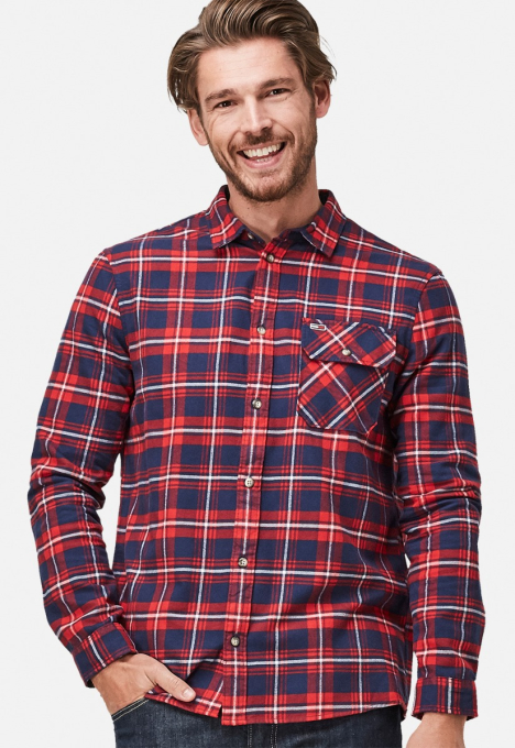 Plaid overhemd top