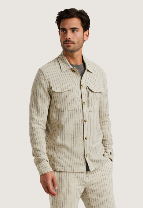 Mesh Stripe Overhemd