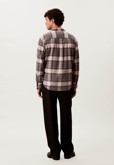 Brushed Plaid Overshirt